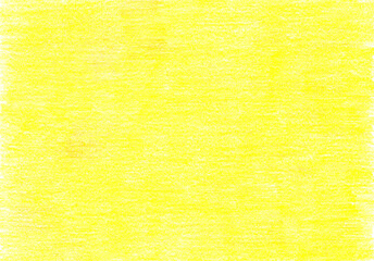 Obraz premium Bright yellow hand drawn texture made with colored pencils. Abstract crayon background with warm, sunny feel. Ideal for scrapbooking, design projects, packaging, paper crafts, or digital use.