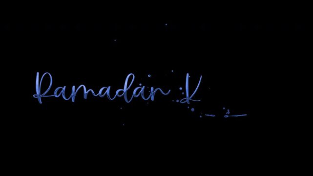 Ramadan Kareem Text Animation