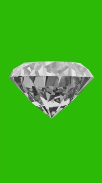 Shiny and Brilliant Round Diamond. Full HD. 4K