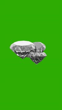 Shiny and Brilliant Round Diamond. Full HD. 4K