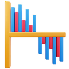 Fototapeta premium Business Bar Chart Analytics