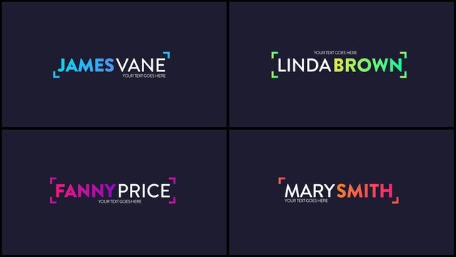 Modern Corner Title Animation