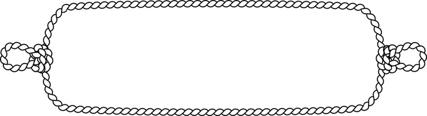 Obraz premium Maritime Rope Border