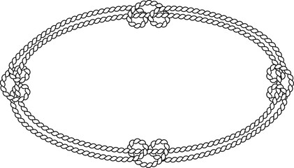 Naklejka na ściany i meble Maritime Cord Frame