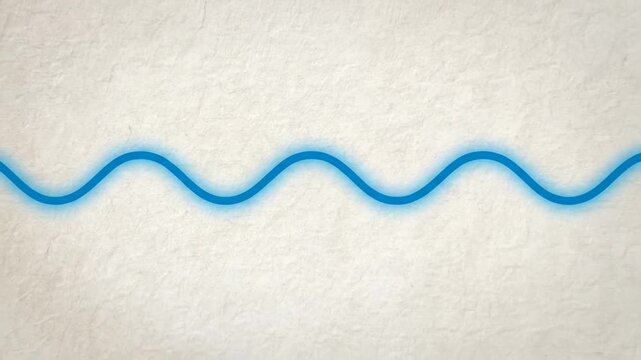a blue wavy line on a gray background.
