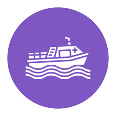 Obraz premium Rescue Boat Icon