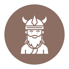 Obraz premium Viking Man Icon