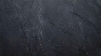 Dark Grey Slate Stone Surface Texture Background with Natural Wavy Lines and Rough Surface, Abstract Stone Geology Pattern Backdrop for Design