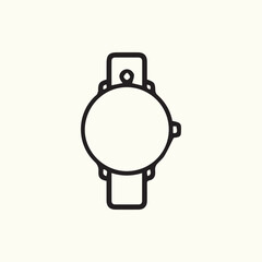 Fototapeta premium Elegant And Simple Wristwatch Vector Icon Perfect For Any Design