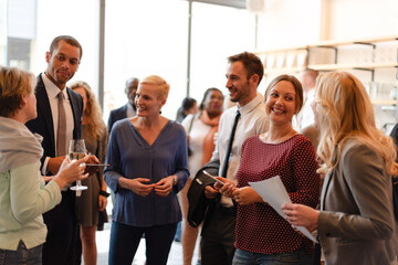 Professional networking event gathering