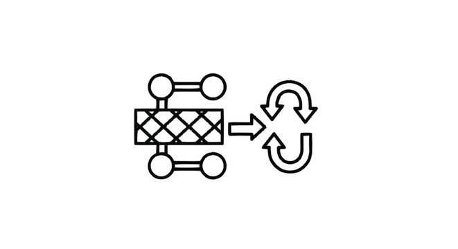 Network data flow and processing with cyclical operations.