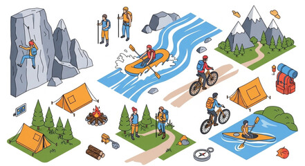 Camping Adventure with Various Activities. © HENI