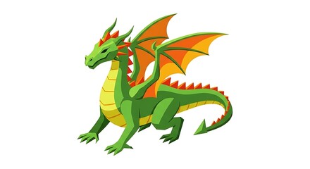 Fototapeta premium Cartoon dragon illustration