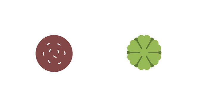 Monaka Line art vector set minimal smooth abstract color