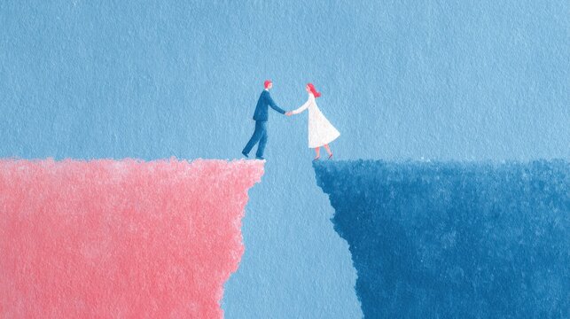 Emotional detachment concept illustrating avoidant attachment style