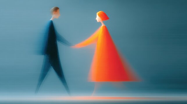 Emotional detachment concept illustrating avoidant attachment style