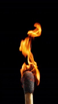 fire, flame, burn, match, background, lit, wood, 