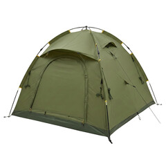 Green double layer waterproof camping dome tent © BTG