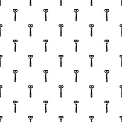 Obraz premium Seamless pattern of black and white disposable razors, representing shaving, grooming, and hygiene