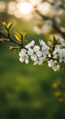 Fototapeta premium Golden Hour Blossoms