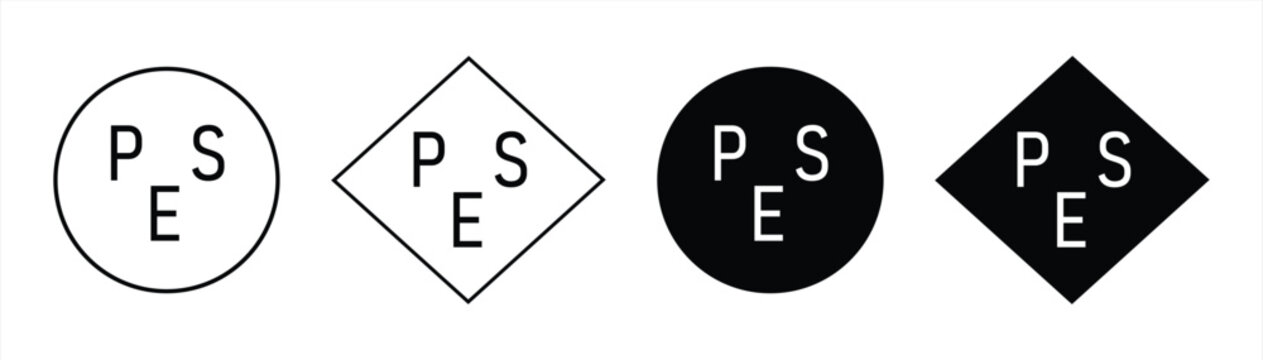 PSE vector icon, product certification, service certification test mark, law on electrical equipment product safety, isolated with thin lines easy to edit, EPS 10