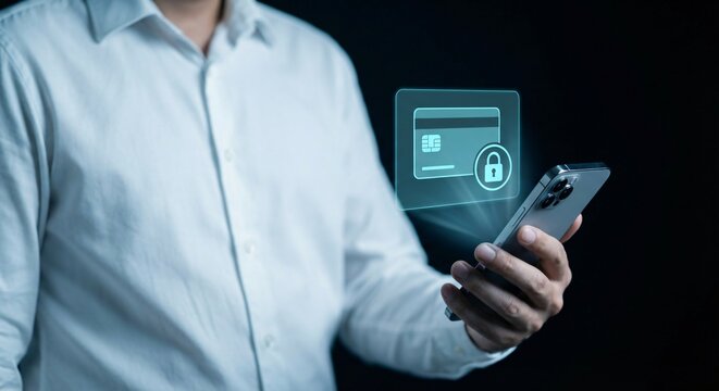 Credit card freeze and digital payment security concept showing mobile banking control. Represents fraud prevention, card lock features, secure transactions, and modern fintech application interface.&nbsp;
