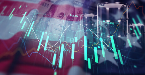 Conflict between the United States and Iran is causing oil prices to rise on the stock market....