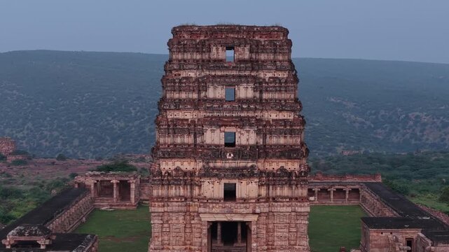 Aerial View of Gandikota Fort Temple in Andhra Pradesh India