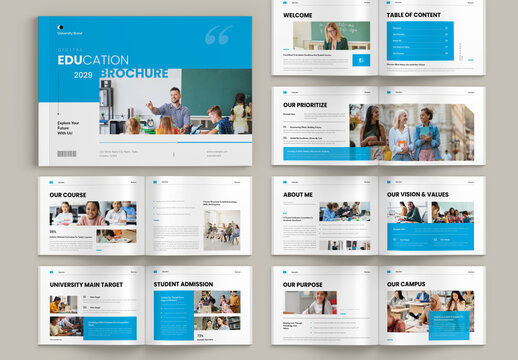 Education Brochure Landscape Template