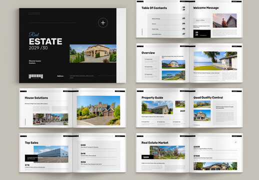 Real Estate Brochure Landscape Template
