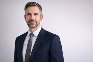 Confident Businessman Portrait in Suit with Professional Corporate Look