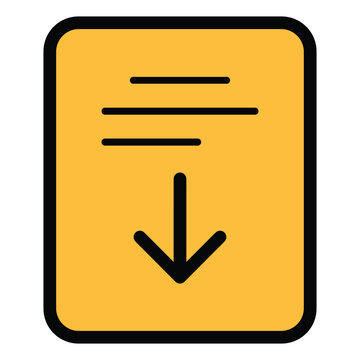 File download symbol vector