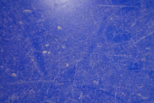 Scratched Blue Surface Texture with Dust and Wear