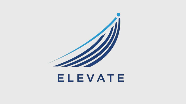 Modern abstract logo design for Elevate company.