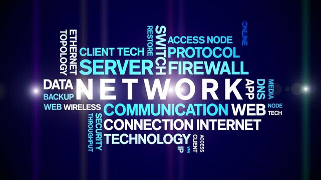 Network animated word cloud-gross domestic product animation tag kinetic typography seamless loop.
