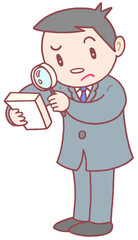 ビジネスのイラスト - 原因追求・原因解明・問題チェック