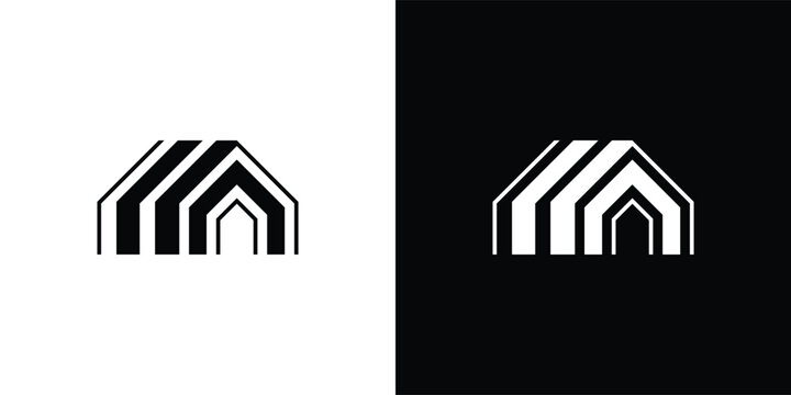 Multiline House / Layered Home logo