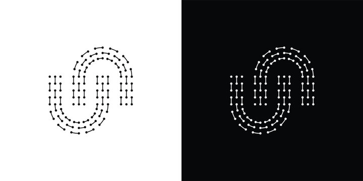 Double Dotted U Link Logo