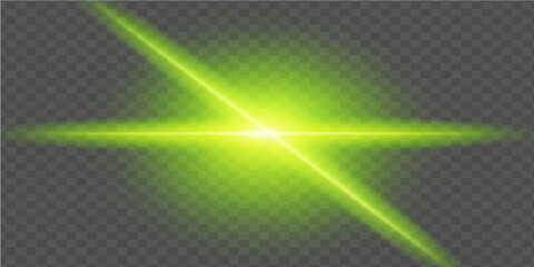 Abstract technology green background featuring a digital motion wave with glowing blue light rays and a dark laser line pattern for a futuristic wallpaper design © nur