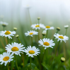 Fototapeta premium daisies in a meadow