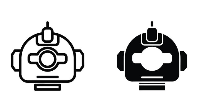Robot Head Icon Automation Symbol