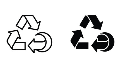 Obraz premium Recycle Symbol Arrows Eco Cycle