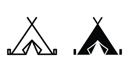Tent Symbol Outdoor Shelter Commercial © Marom Ali Stock