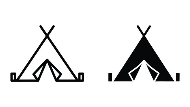 Tent Symbol Outdoor Shelter Commercial