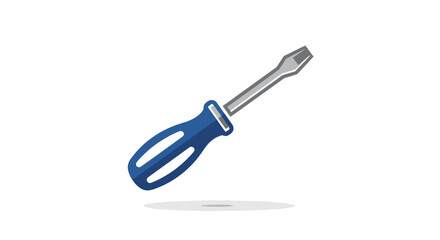 Fototapeta premium Blue handled bottle opener on white.