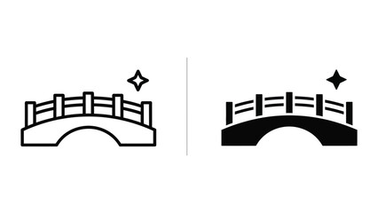 Naklejka premium Bridge Symbol Connection Business