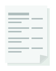 Fototapeta premium Stack of Documents Illustration
