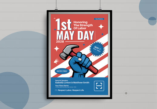 International Labour Day Poster Design Template