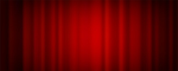 Abstract red gradient background featuring soft curtain folds and velvet texture, ideal for luxury product displays, award ceremonies, or elegant stage presentations. © Narin