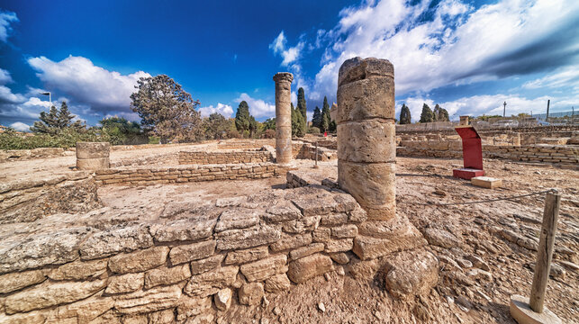Roman Ruins of Pollentia, 1st Century BC Archaeological Site, Alc&uacute;dia, Mallorca, Islas Baleares, Spain, Europe